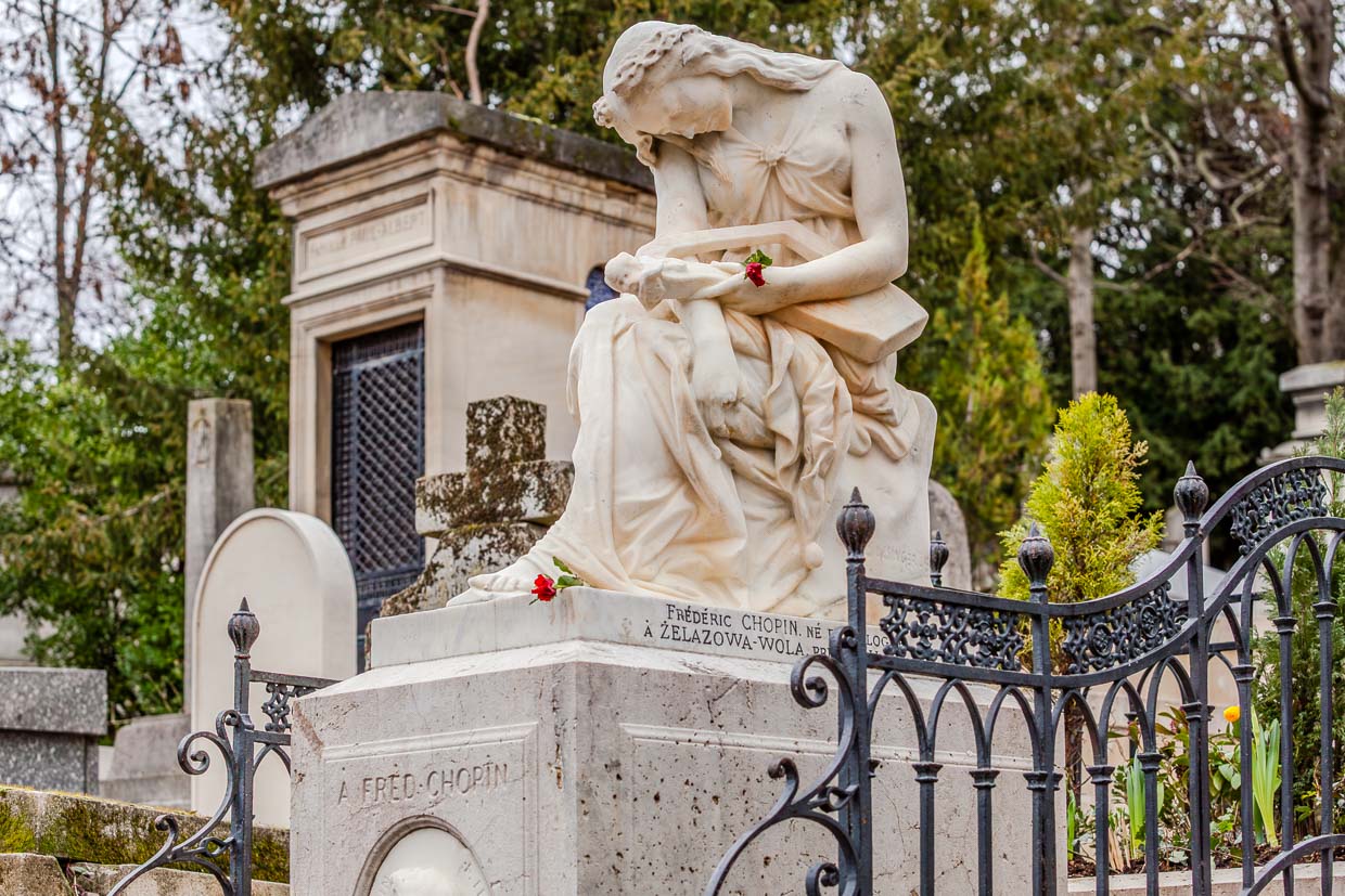 Grabmal von Frédéric Chopin auf dem Friedhof Père-Lachaise / © Foto: Georg Berg