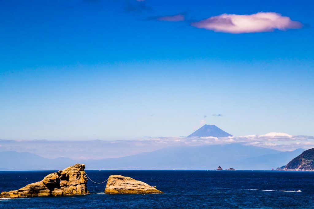 Der Berg Fuji von Matsuzaki aus gesehen, Japan / © Foto: Georg Berg
