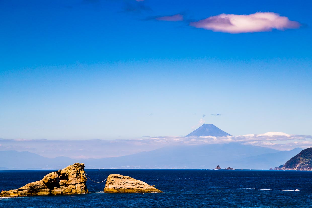Der Berg Fuji von Matsuzaki aus gesehen, Japan / © Foto: Georg Berg