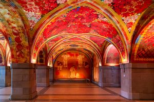 Giacometti Halle im Waisenhaus-Gebäude Zürich, in dem die städtische Polizeiwache untergebracht ist / © Foto: Georg Berg