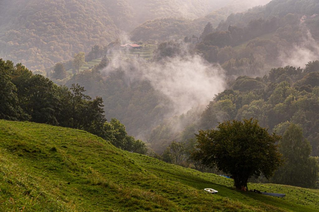 Jahrhunderte alte Kulturlandschaft: Das Valle di Muggio hat viele Namen: "Toskana der Schweiz", "Landschaft des Jahres 2014", "südlichstes Tal im Tessin" / © Foto: Georg Berg