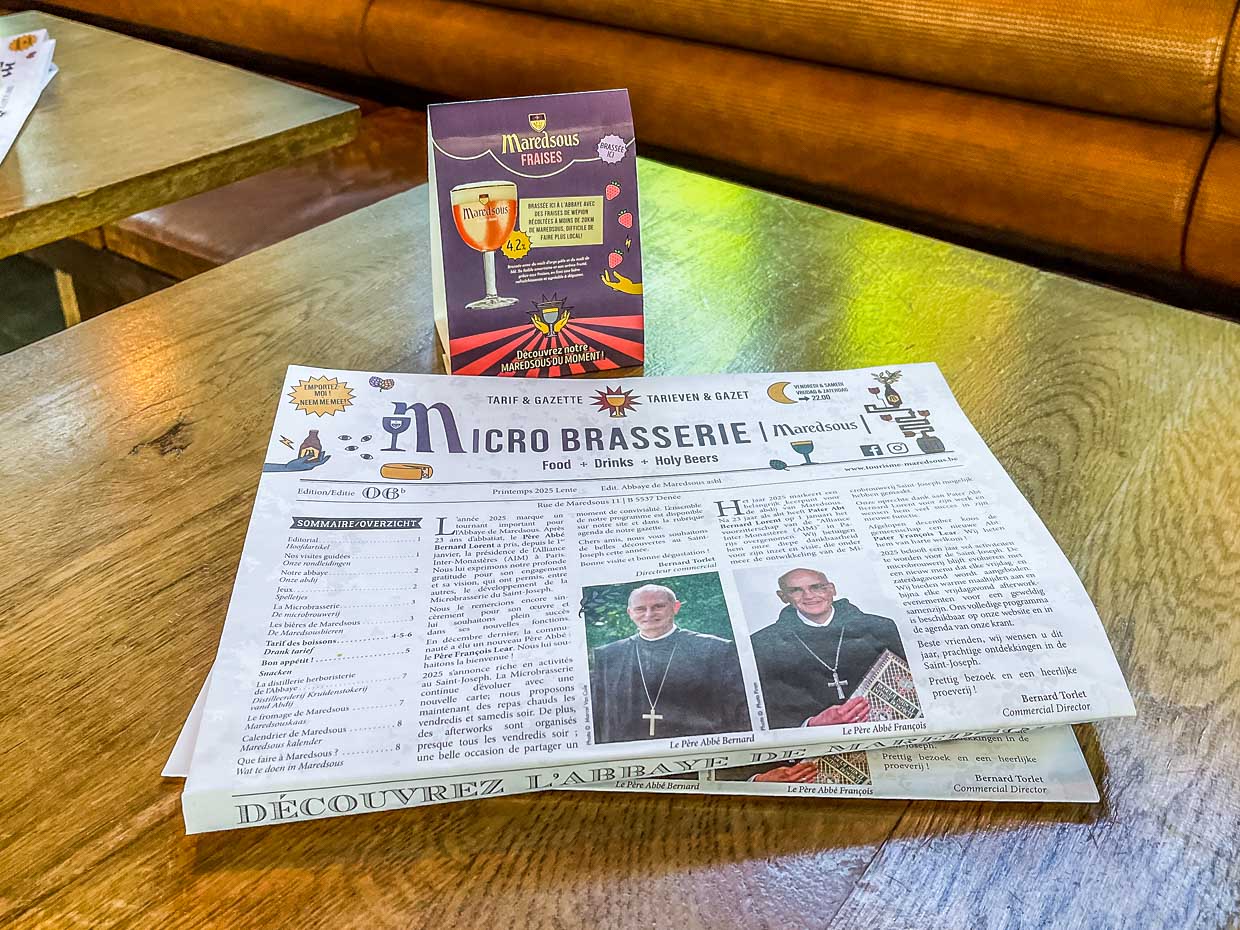 La gaceta de la microcervecería Maredsour informa sobre la vida del monasterio, pero sobre todo sobre la cerveza / © Foto: Angela Berg