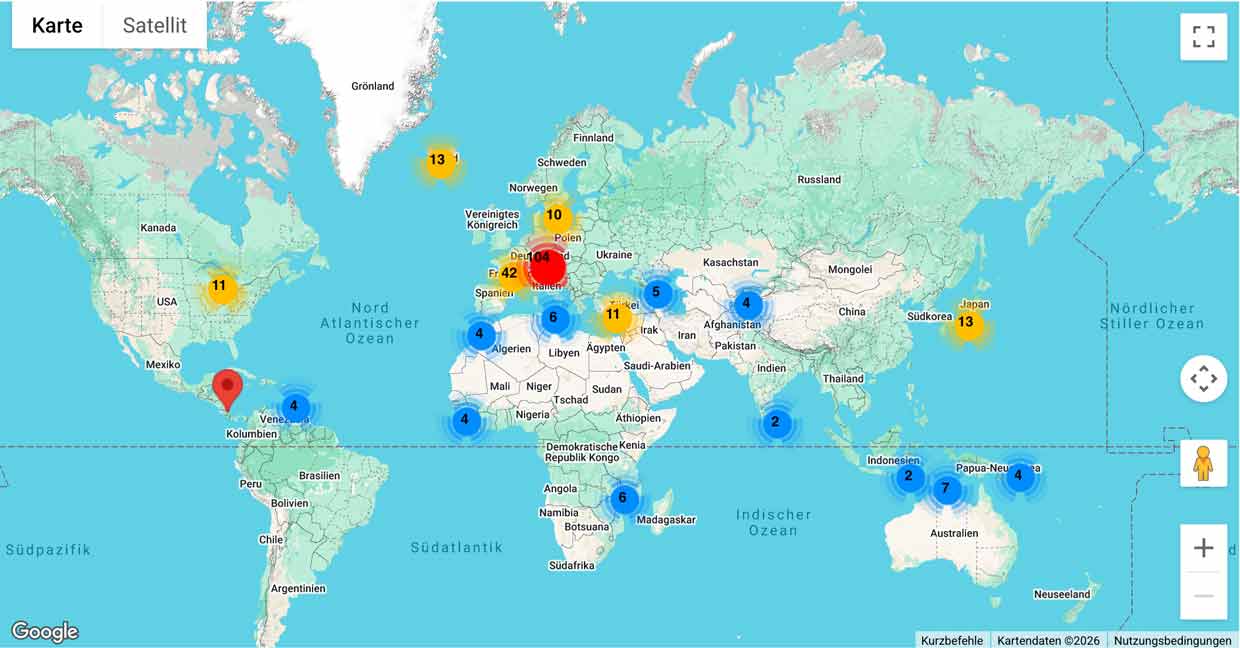 Weltkarte – Tellerrand-Stories Reportagen aus aller Welt
