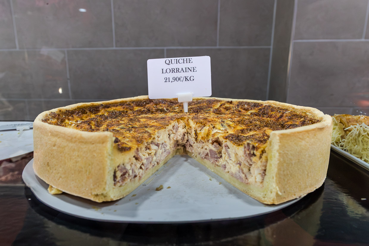 Quiche Lorraine wird für 21,90€/kg in Nancy, Frankreich angeboten